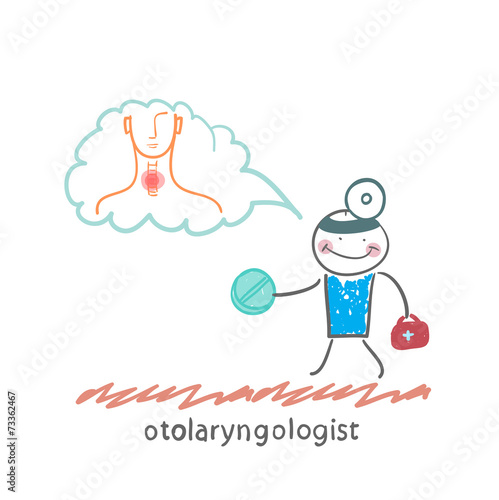otolaryngologist says the throat and keeps the tablet
