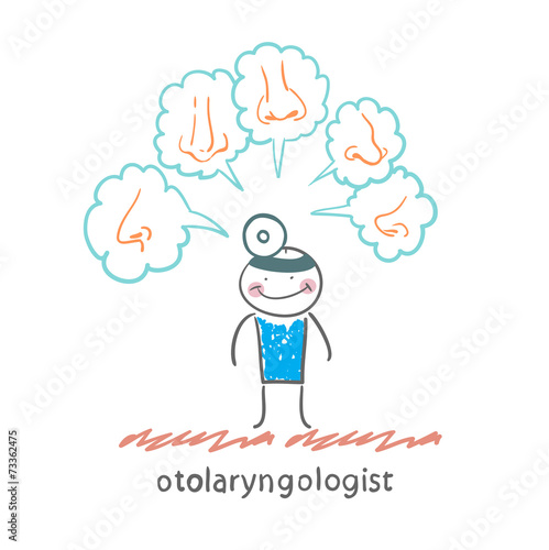 otolaryngologist thinks about different noses