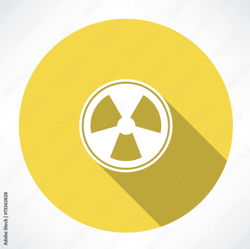 Radiation sign icon Radiation sign icon