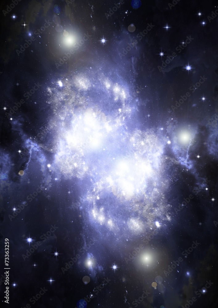 Fototapeta premium galaxy in a free space