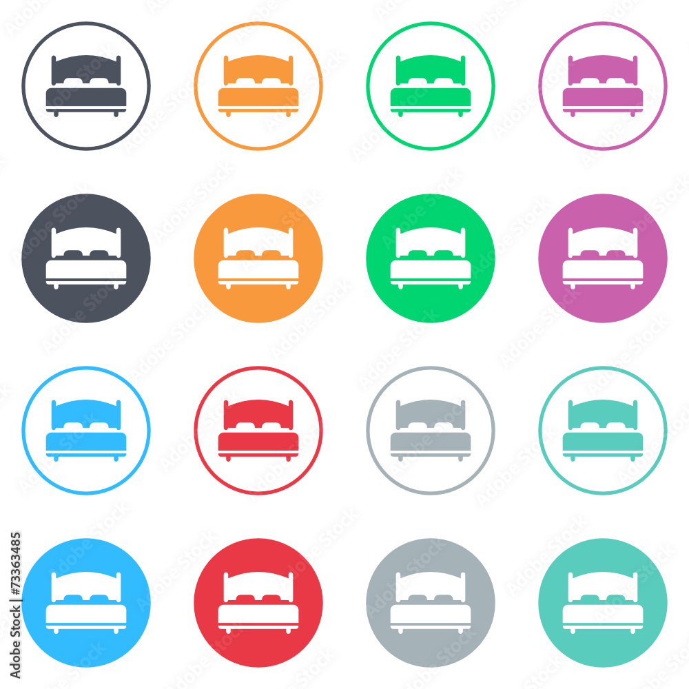 Vector flat iButtons Vector flat iButtons