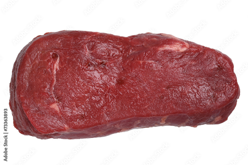 Fototapeta premium Rohes Rindfleisch Steak isoliert