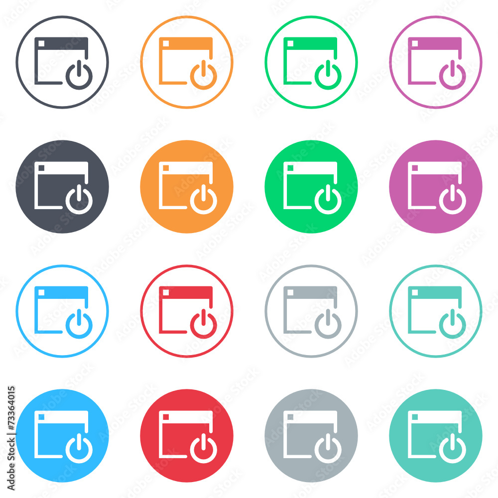 Vector flat iButtons Vector flat iButtons