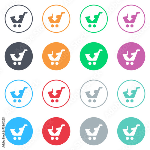 Vector flat iButtons