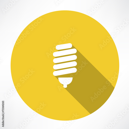 energy saving lamp icon