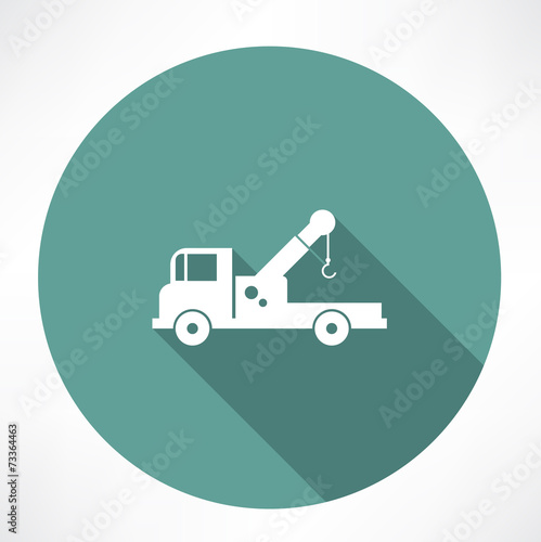 car with a crane icon