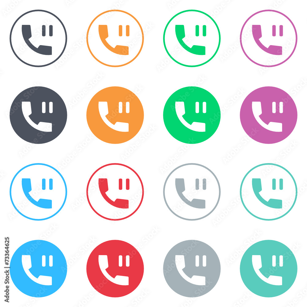 Vector flat iButtons Vector flat iButtons