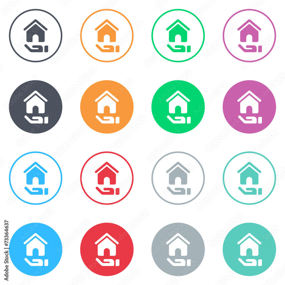 Vector flat iButtons Vector flat iButtons