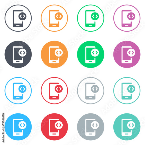 Vector flat iButtons