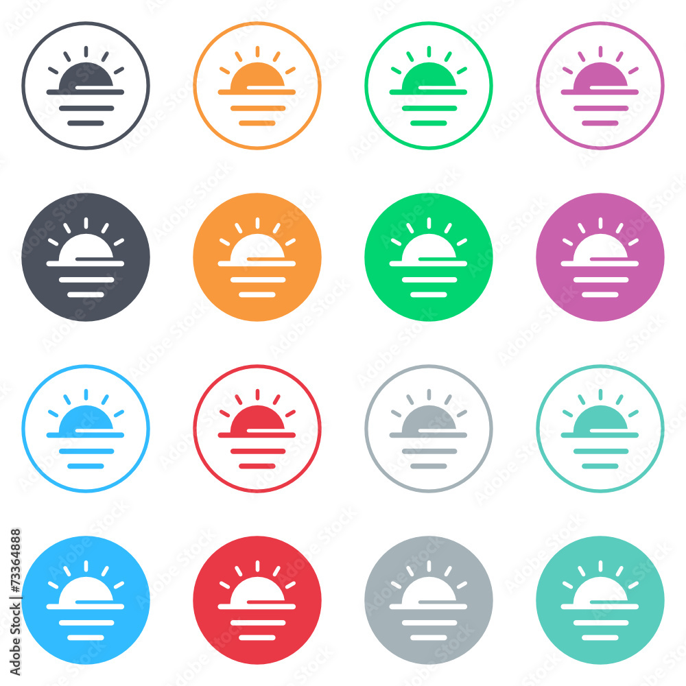 Vector flat iButtons Vector flat iButtons