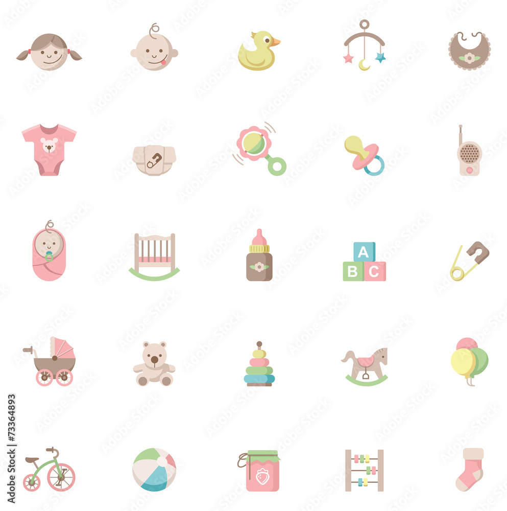 Baby icon set Baby icon set