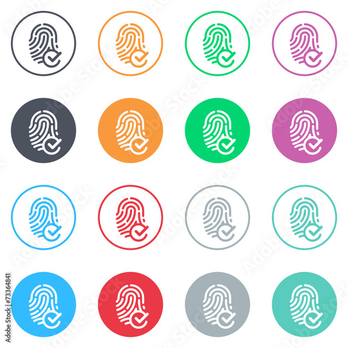 Vector flat iButtons