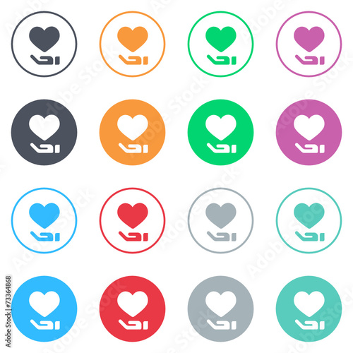 Vector flat iButtons