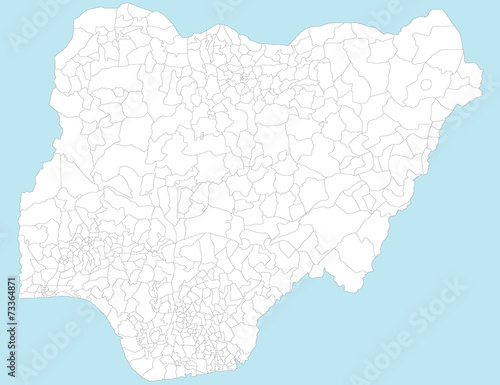Karte von Nigeria