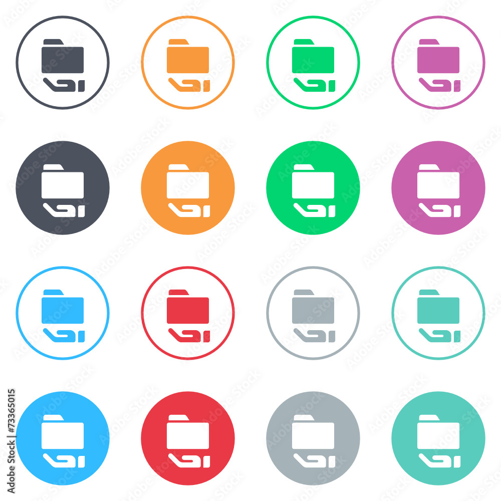 Vector flat iButtons Vector flat iButtons