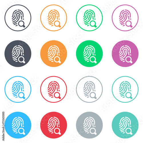 Vector flat iButtons