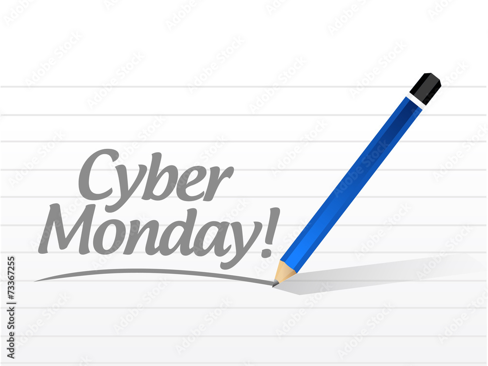 cyber monday message illustration cyber monday message illustration