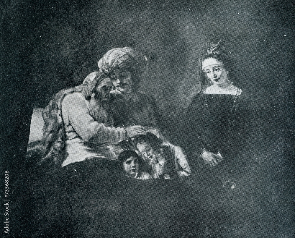 Jacob Blessing the Sons of Joseph (Rembrandt, 16560