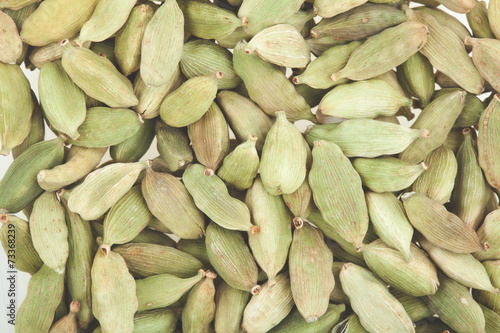 Green cardamom pods photo