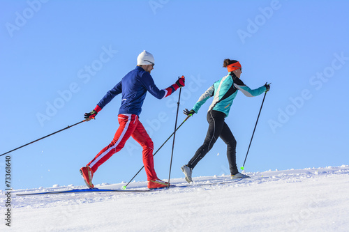 Foto gemeinsames Langlauf-Training