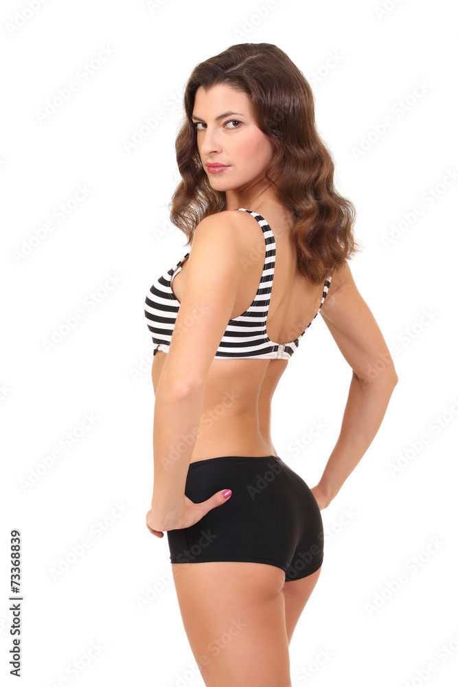Backview of female wearing bikini Backview of female wearing bikini