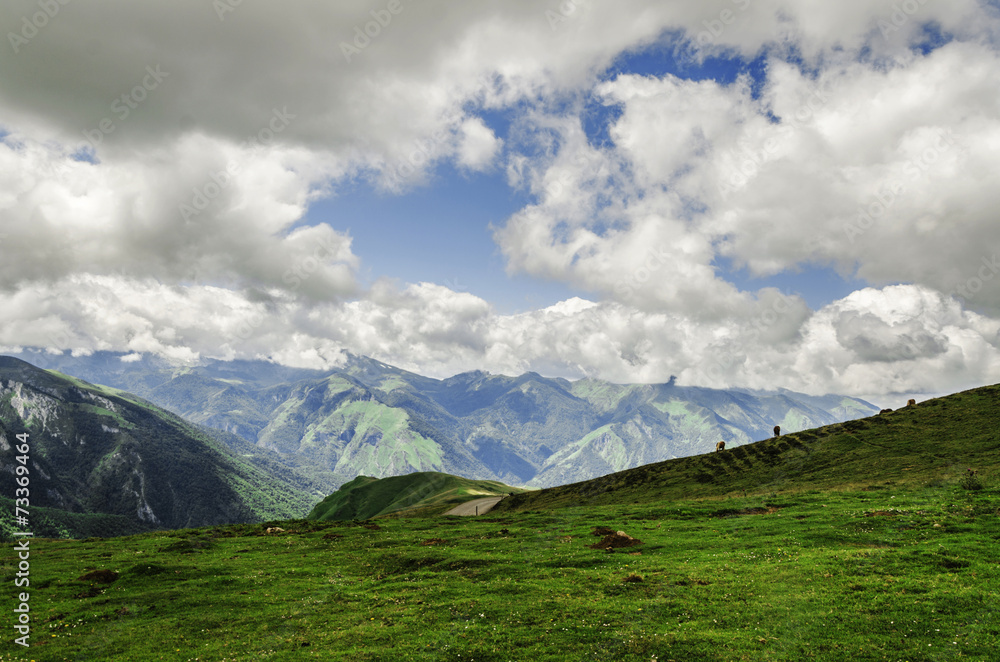 Obraz premium View at the mountains in Spain