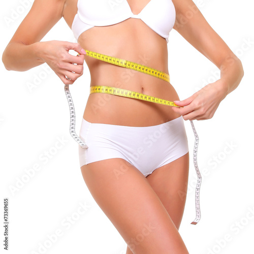 woman with measure tape