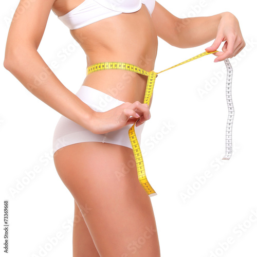 woman with measure tape