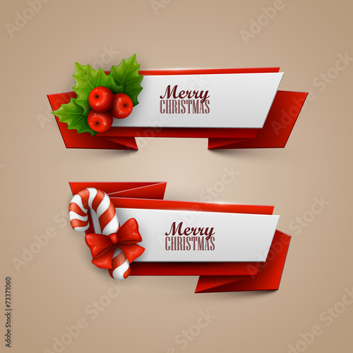 Christmas banners set