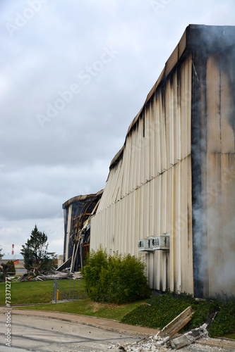 incendio de una fabrica en burgos