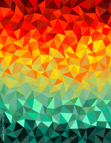 Abstract background with colorful triangles