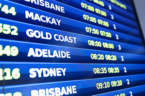 flight information display screen board