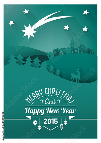 Christmas paper card