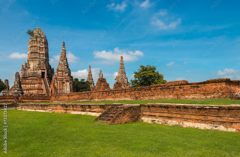 Ruined Temple, Wat Chai Wattanaram, at Ayutthaya Historical Park