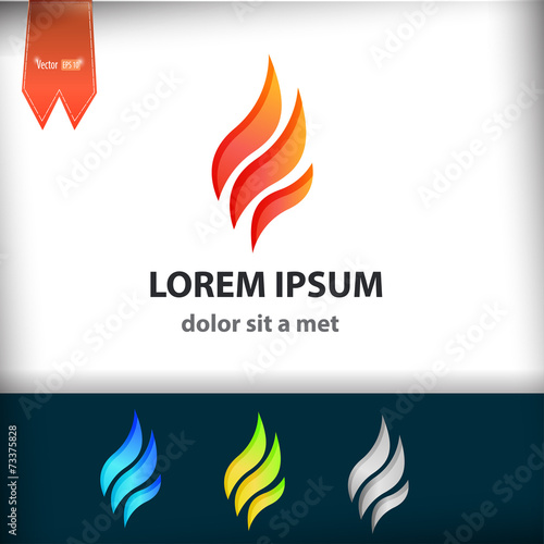Abstract vector logo template 