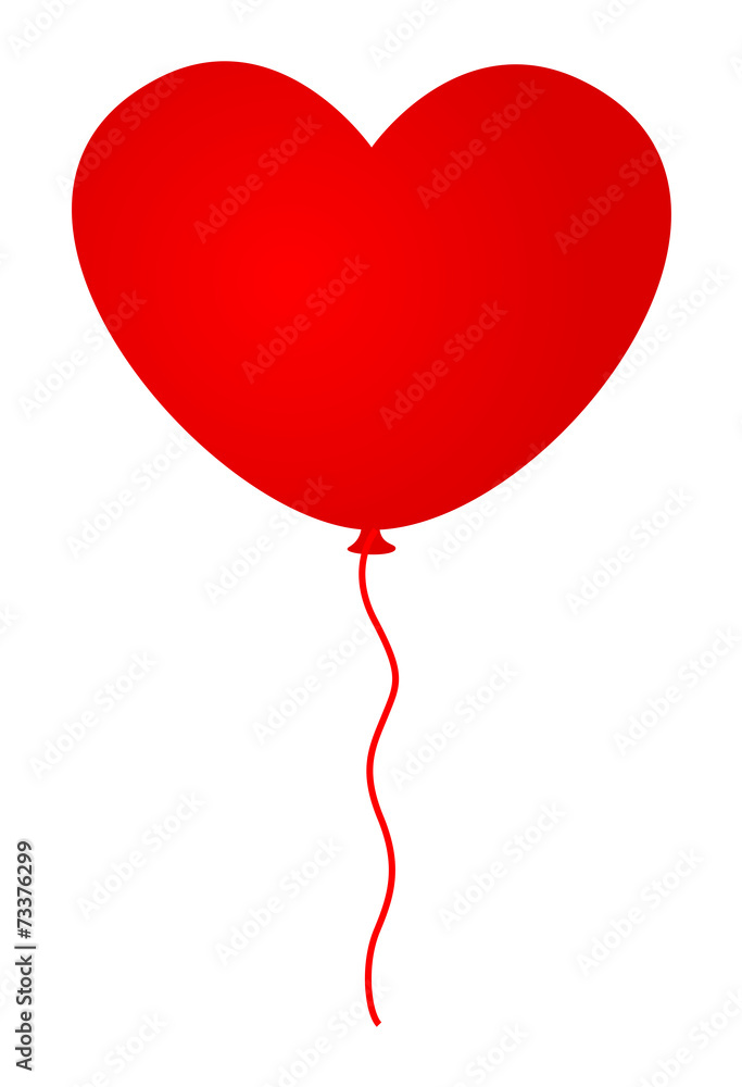 Heart Balloon Isolated Heart Balloon Isolated