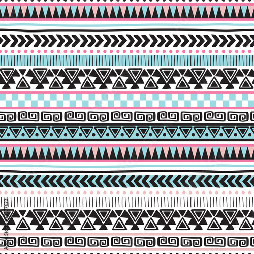 colorful aztec vintage pattern vector illustration