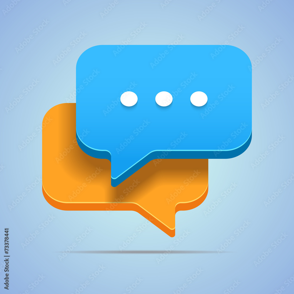 Illustration for your blog posts with speech bubbles. Illustration for your blog posts with speech bubbles.
