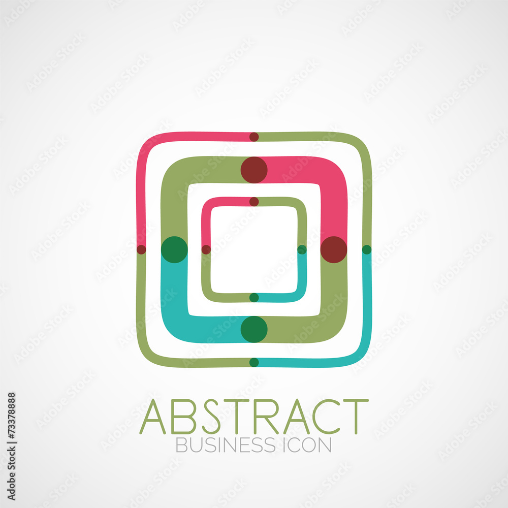 Symmetric abstract geometric shape Symmetric abstract geometric shape