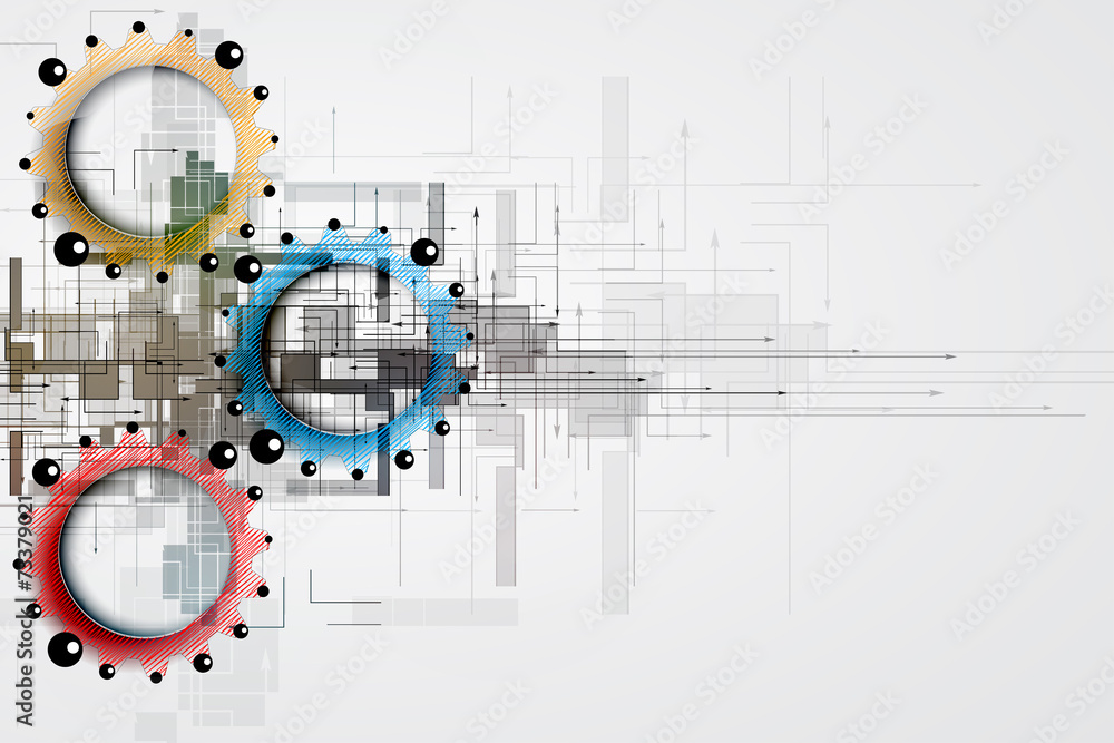 Obraz premium abstract technology background Business & development direction