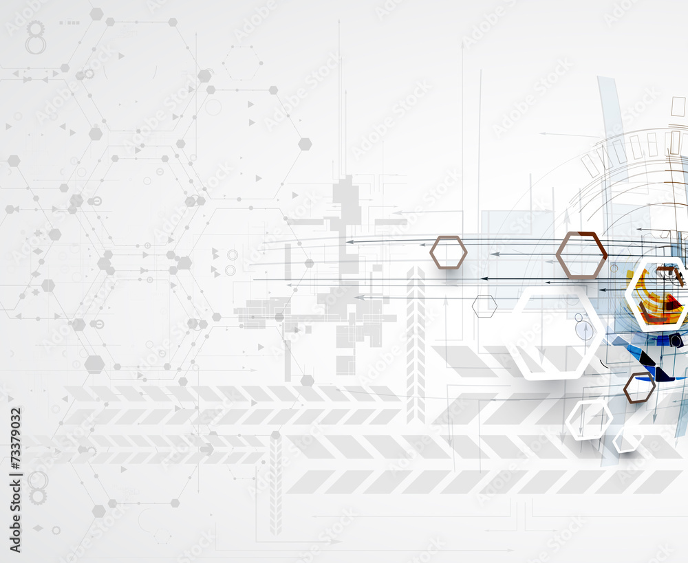 Fototapeta premium abstract technology background Business & development direction