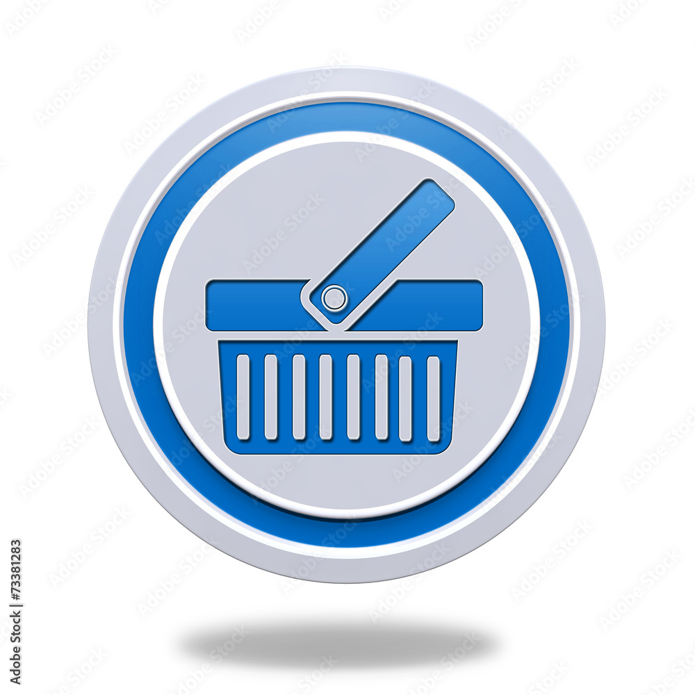 shopping cart circular icon on white background shopping cart circular icon on white background