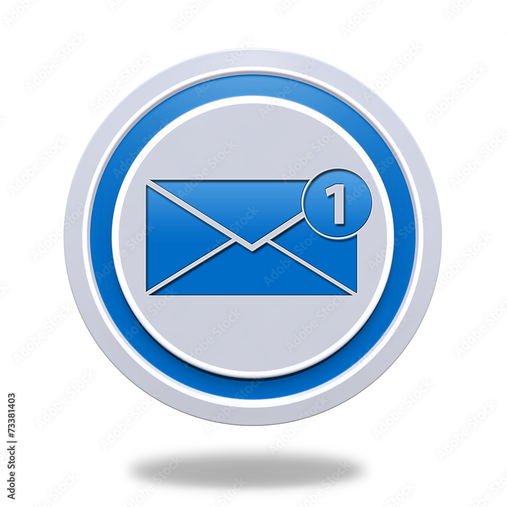 new mesage circular icon on white background new mesage circular icon on white background