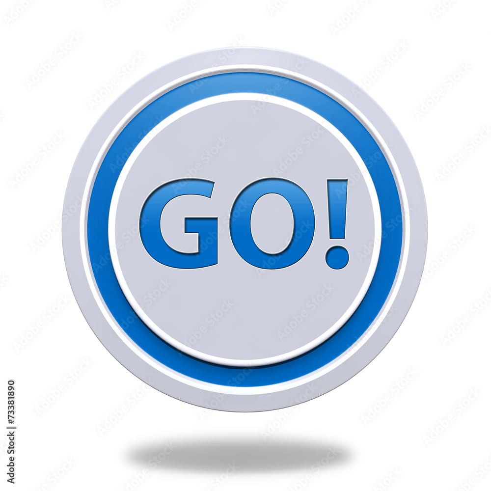 go circular icon on white background go circular icon on white background