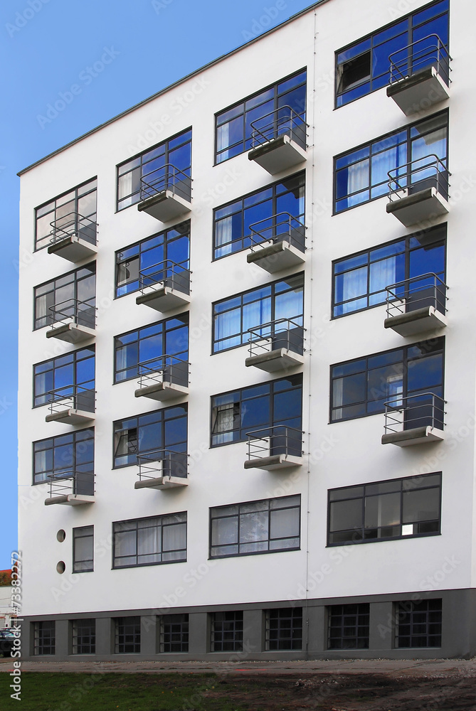 Moderne Bauhausfassade Moderne Bauhausfassade
