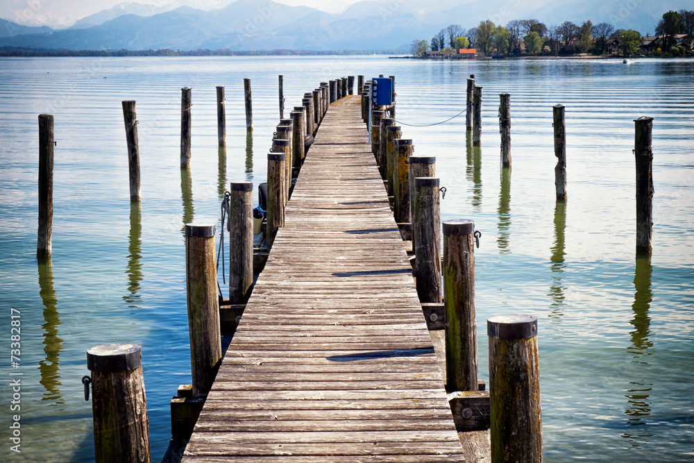 old wooden jetty