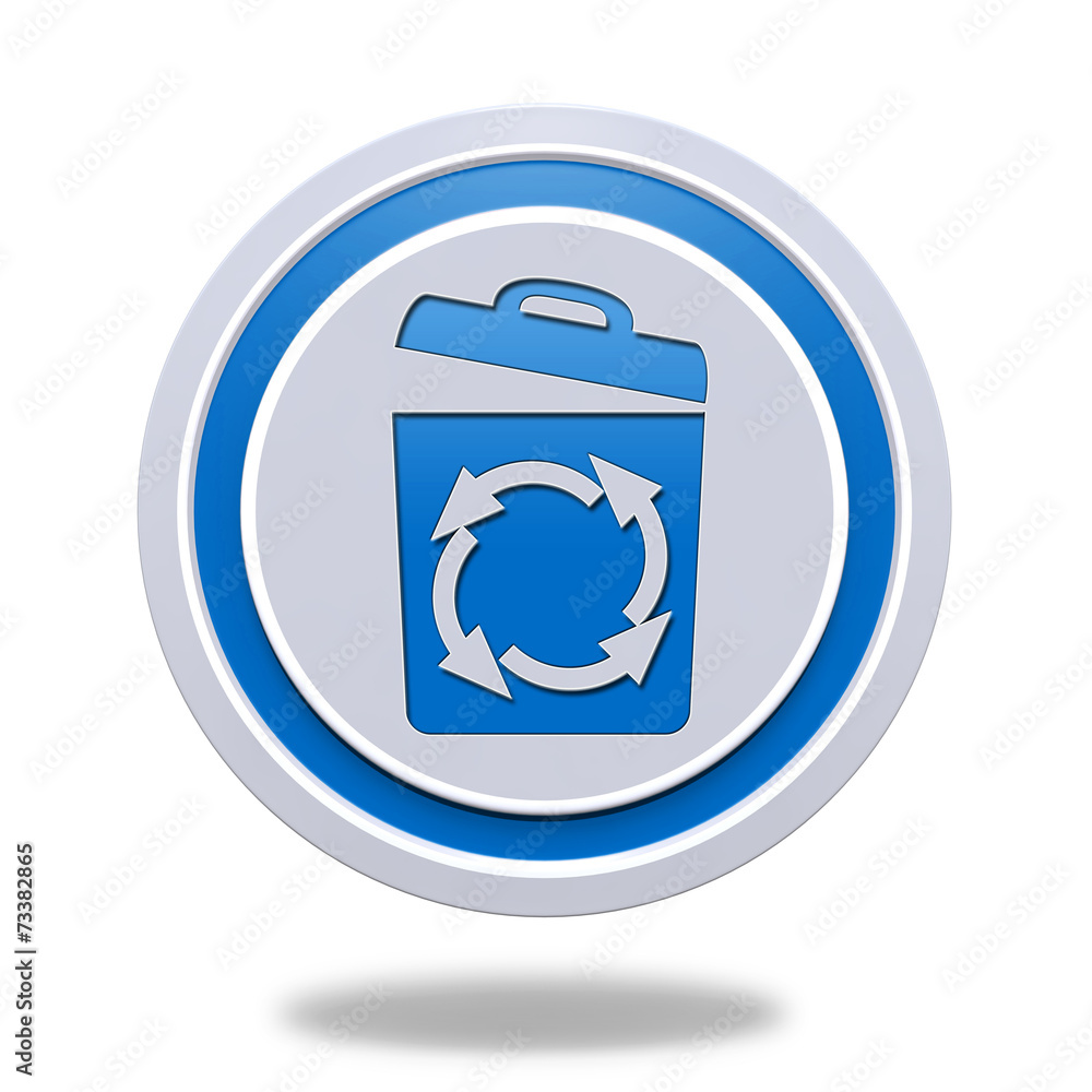 recycle circular icon on white background recycle circular icon on white background