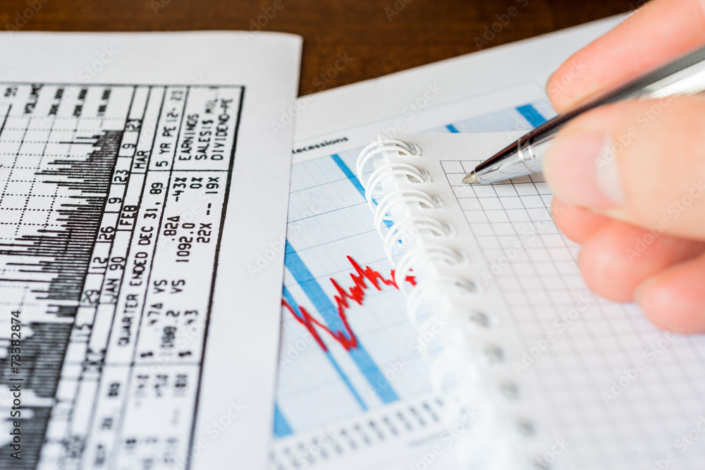 Stock market, write the result in the notebook Stock market, write the result in the notebook