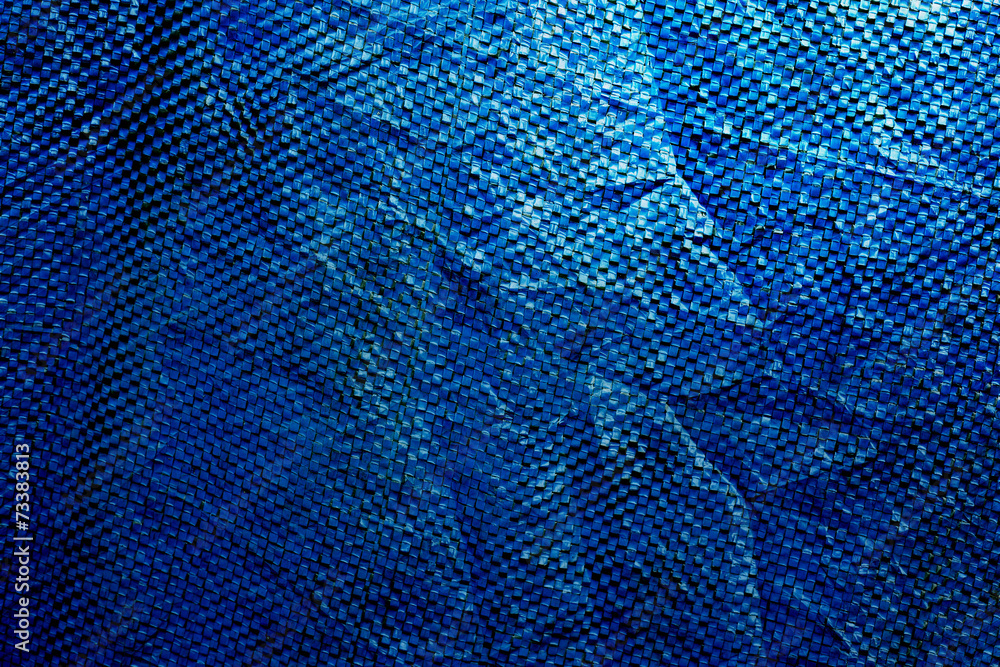Blue plastic cloth texture