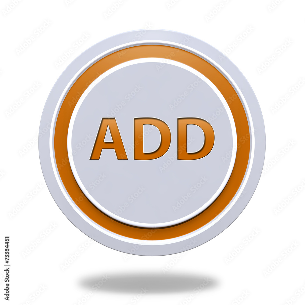 add circular icon on white background add circular icon on white background